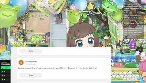 my BIG BIRTHDAY stream 💚 party games 💚 new model 💚 old friends 💚 Q&A 💚 frog-themed games