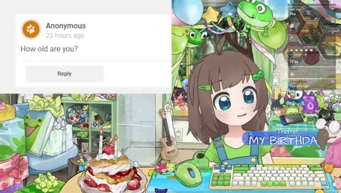 my BIG BIRTHDAY stream 💚 party games 💚 new model 💚 old friends 💚 Q&A 💚 frog-themed games