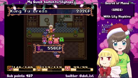 Secret of Mana with @lilyhops!