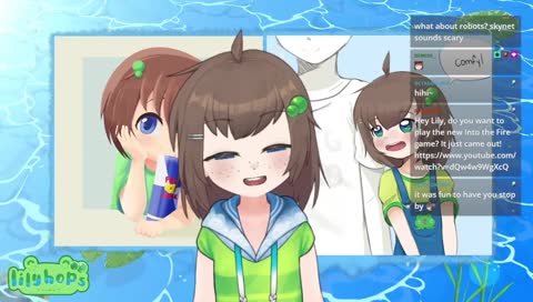 Lily clicks chat's link to a cool free new game