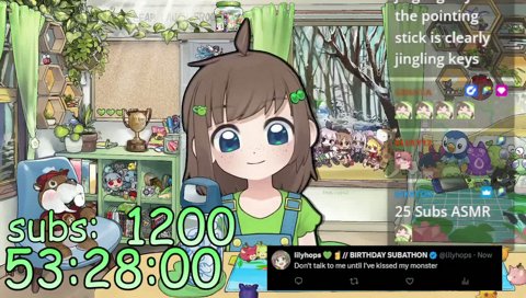 Lily doing her best!