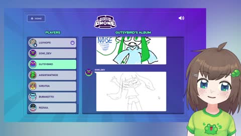 gartic phone with friends