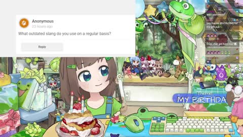 my BIG BIRTHDAY stream 💚 party games 💚 new model 💚 old friends 💚 Q&A 💚 frog-themed games