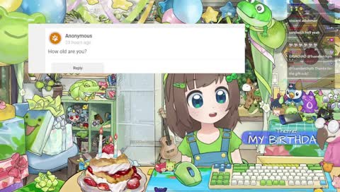 my BIG BIRTHDAY stream 💚 party games 💚 new model 💚 old friends 💚 Q&A 💚 frog-themed games