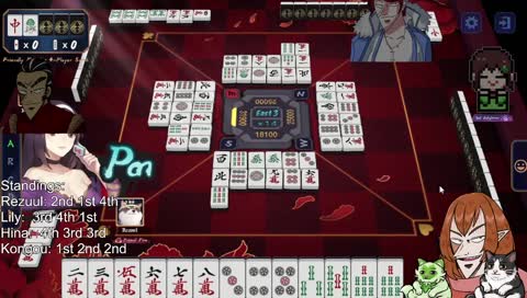 Mahjong Hangout ft. @lilyhops, @kongouvt, @hinabobina