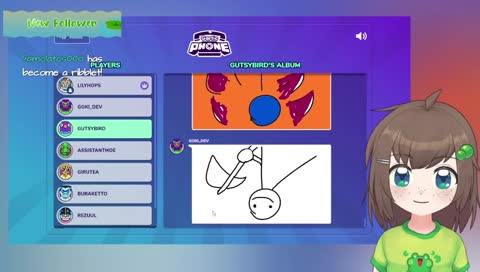 gartic phone with friends