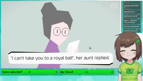 Lily laughs at her own joke