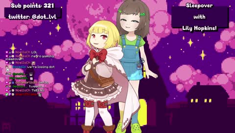 @lilyhops retro gaming sleepover!