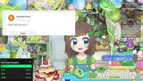 my BIG BIRTHDAY stream 💚 party games 💚 new model 💚 old friends 💚 Q&A 💚 frog-themed games