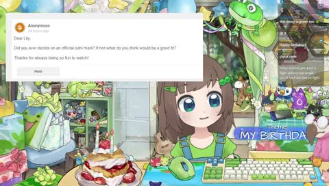 my BIG BIRTHDAY stream 💚 party games 💚 new model 💚 old friends 💚 Q&A 💚 frog-themed games