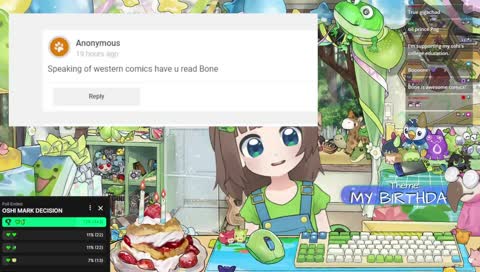 my BIG BIRTHDAY stream 💚 party games 💚 new model 💚 old friends 💚 Q&A 💚 frog-themed games