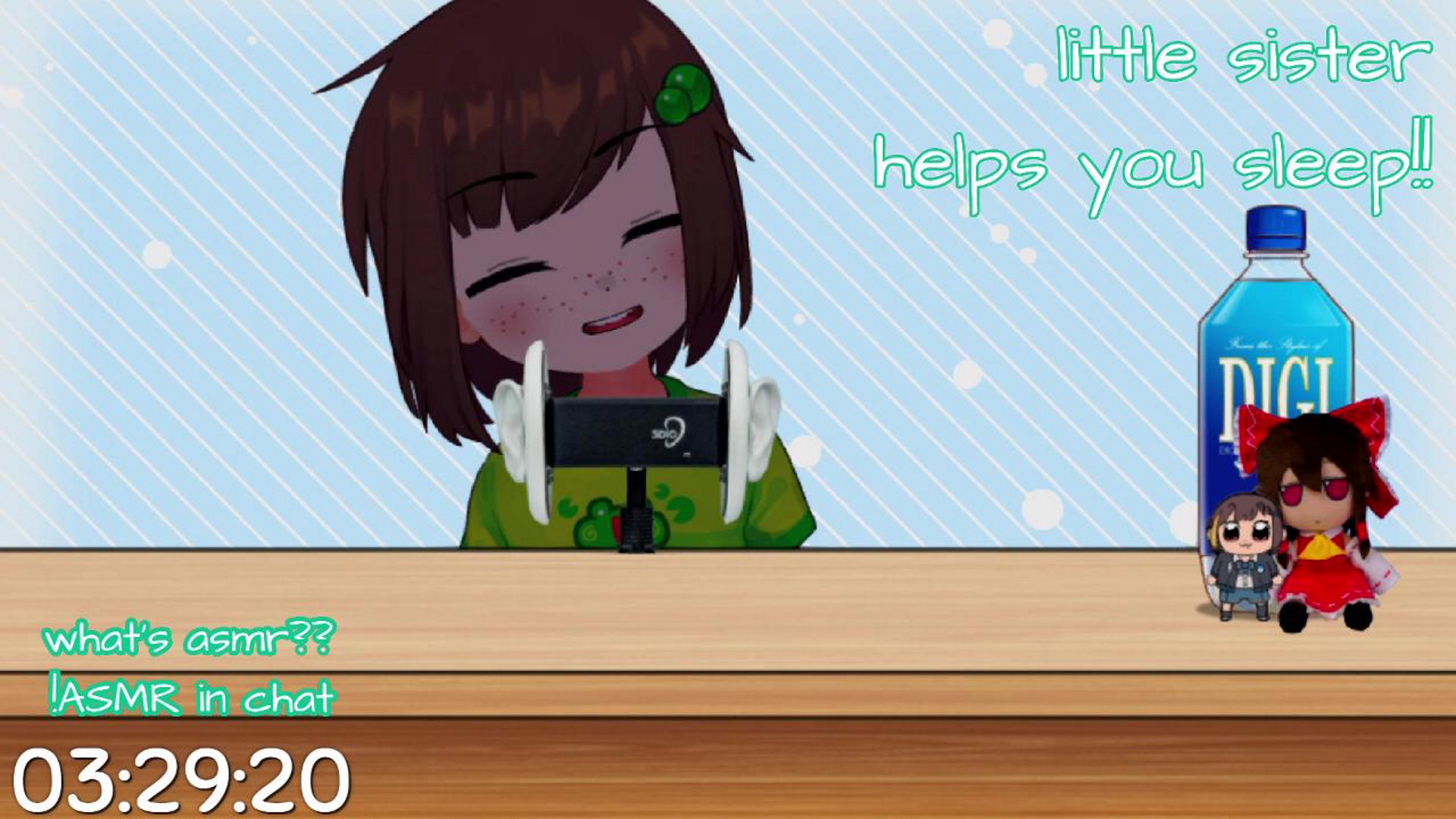 LIVE ASMR (little sister whispering + other sounds!)