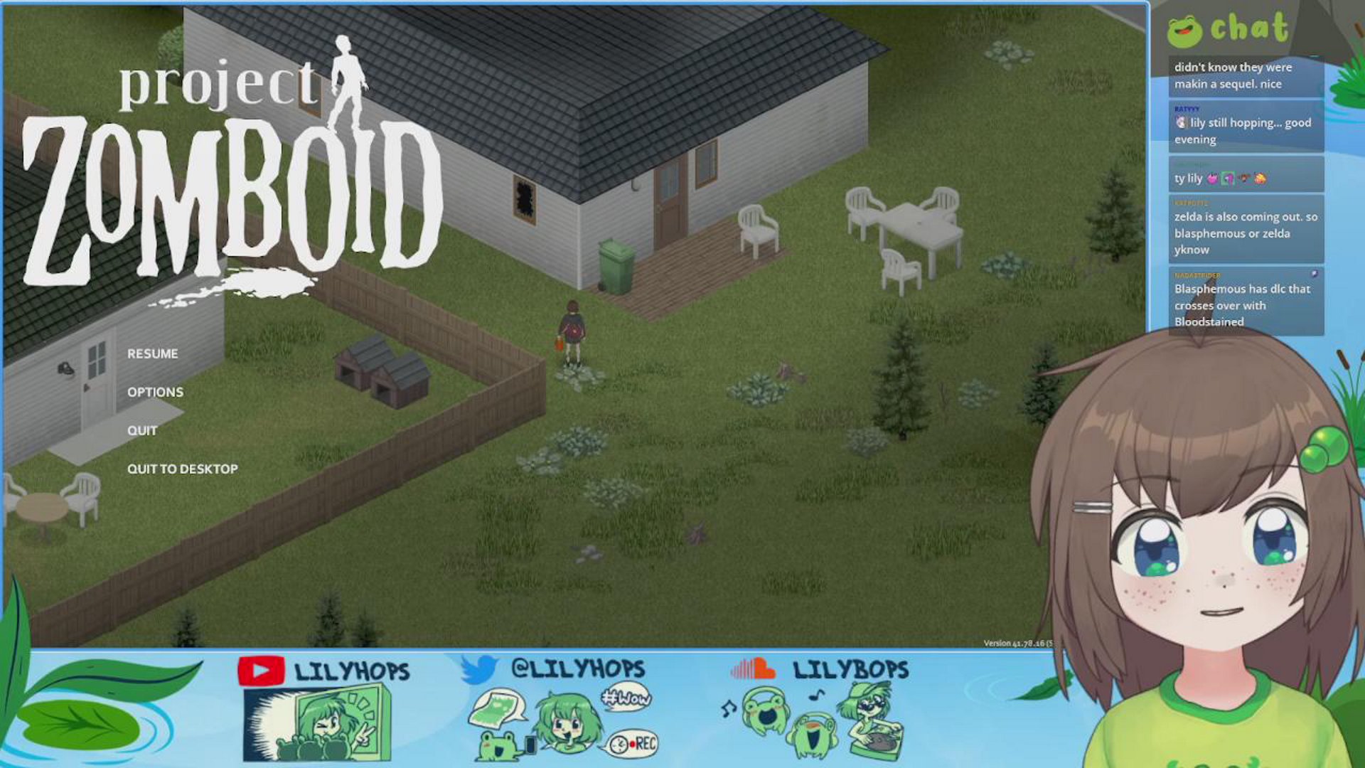 surviving with you 💚 project zomboid 💚 insane population + apocalypse mode 💚 just chillin zzzz | day 2