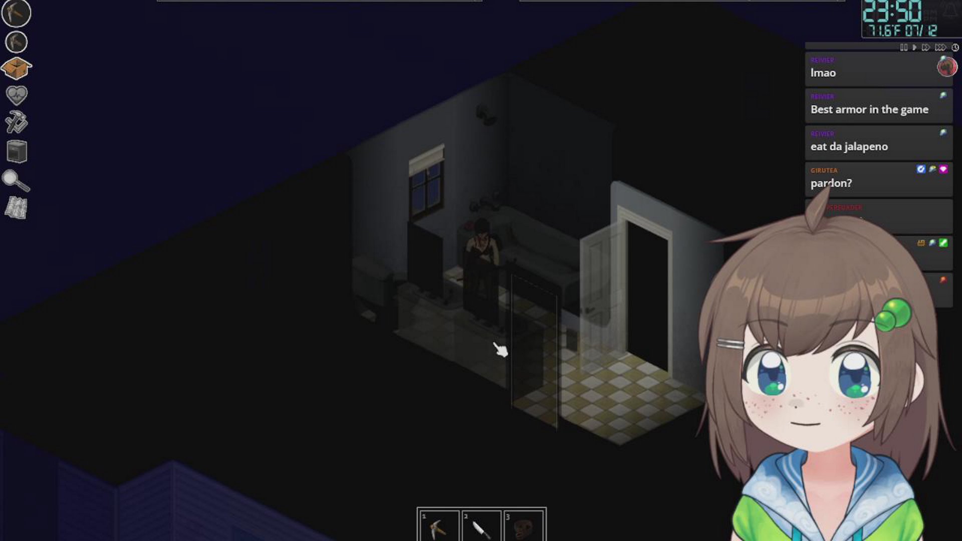 katana quest 💚 surviving and chatting 💚 scavenging for katana 💚 head hurts so playing withzombies hehe | day 10