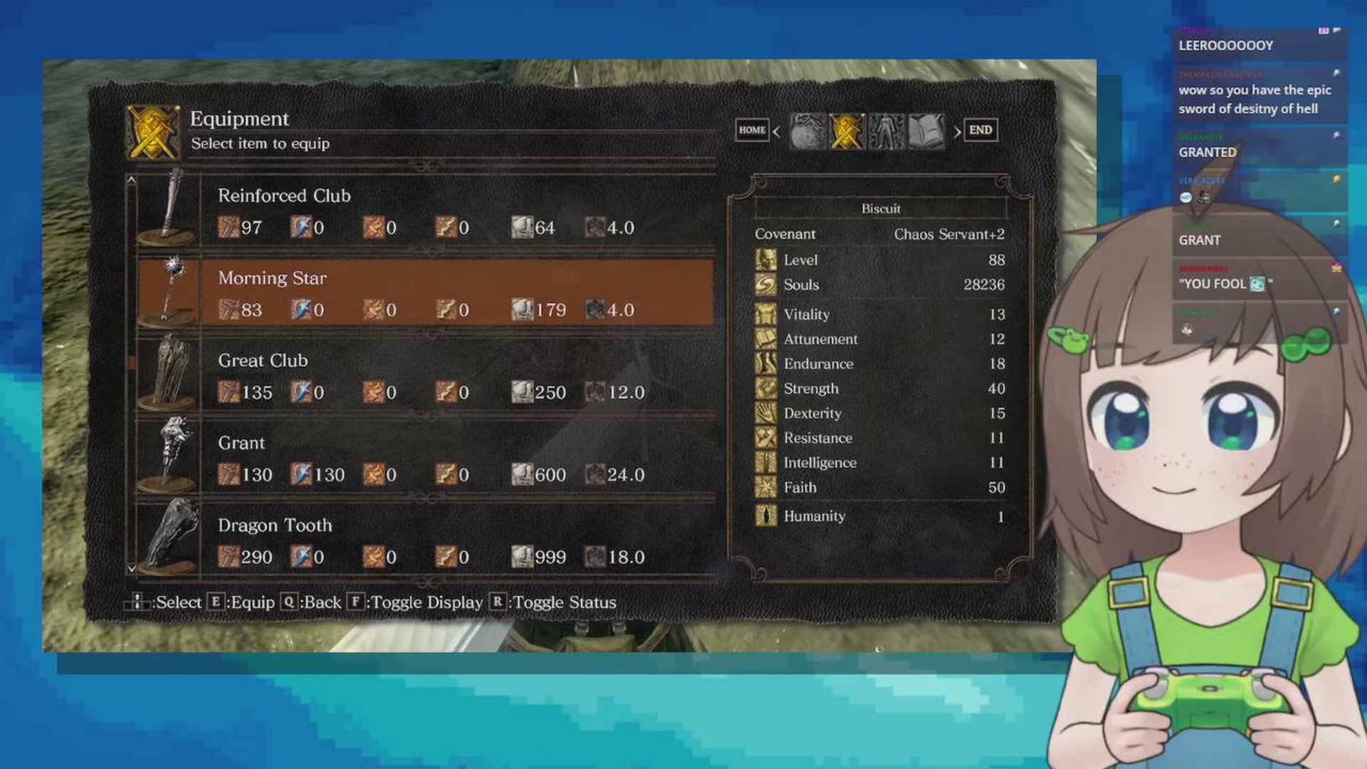 questing for my legendary weapon (The Grant saga)