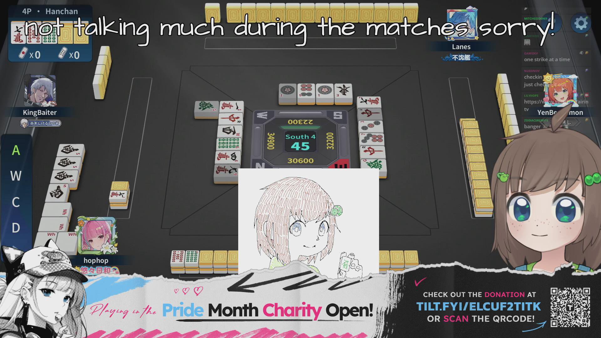 Riichi Mahjong PRIDE MONTH CHARITY OPEN TOURNAMENT!! | 260/300 hours streamed in june 💯💯💯