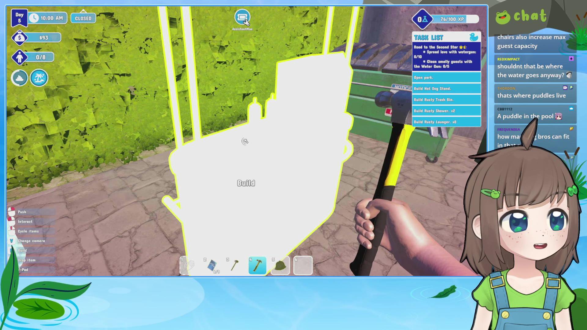 come to my NEW waterpark!!!! 🥰 [waterpark simulator]